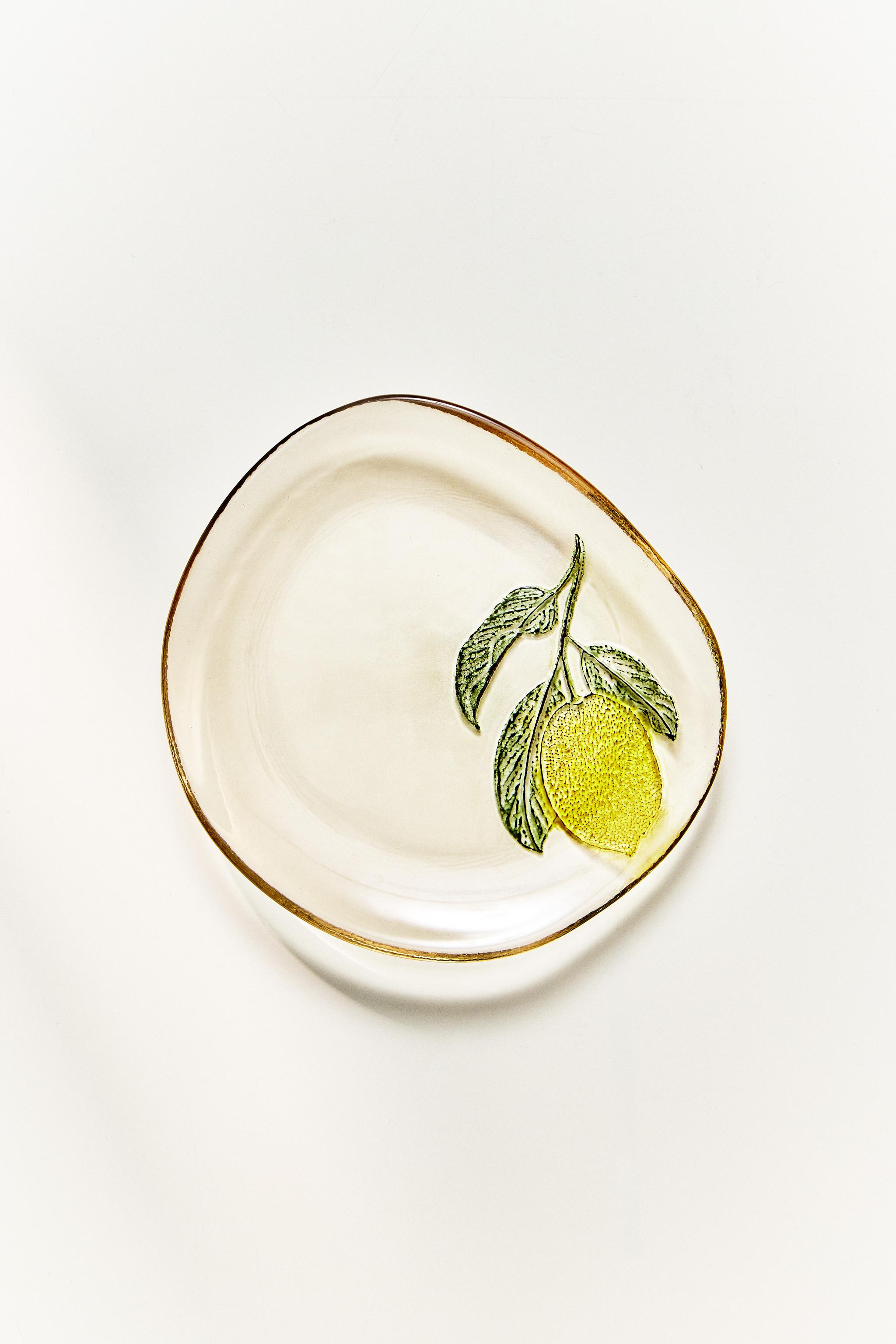 LEMON GLASS SIDE PLATE
